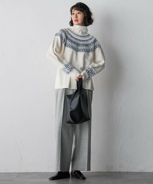 la.f...(大きいサイズ) / ラ・エフ(おおきいサイズ) ニット・セーター | 【大きいサイズ】フェアアイル柄ニット | 詳細4