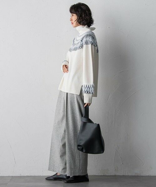 la.f...(大きいサイズ) / ラ・エフ(おおきいサイズ) ニット・セーター | 【大きいサイズ】フェアアイル柄ニット | 詳細5