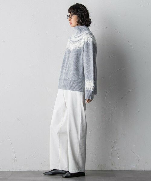 la.f...(大きいサイズ) / ラ・エフ(おおきいサイズ) ニット・セーター | 【大きいサイズ】フェアアイル柄ニット | 詳細19