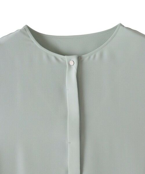 la.f...(大きいサイズ) / ラ・エフ(おおきいサイズ) シャツ・ブラウス | 【大きいサイズ】メランジツイルノーカラーブラウス | 詳細20