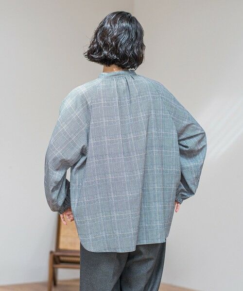 la.f...(大きいサイズ) / ラ・エフ(おおきいサイズ) シャツ・ブラウス | 【大きいサイズ】ジョーゼットチェックブラウス≪洗濯機で洗える≫ | 詳細2