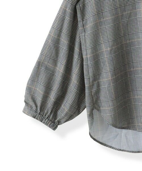 la.f...(大きいサイズ) / ラ・エフ(おおきいサイズ) シャツ・ブラウス | 【大きいサイズ】ジョーゼットチェックブラウス≪洗濯機で洗える≫ | 詳細10