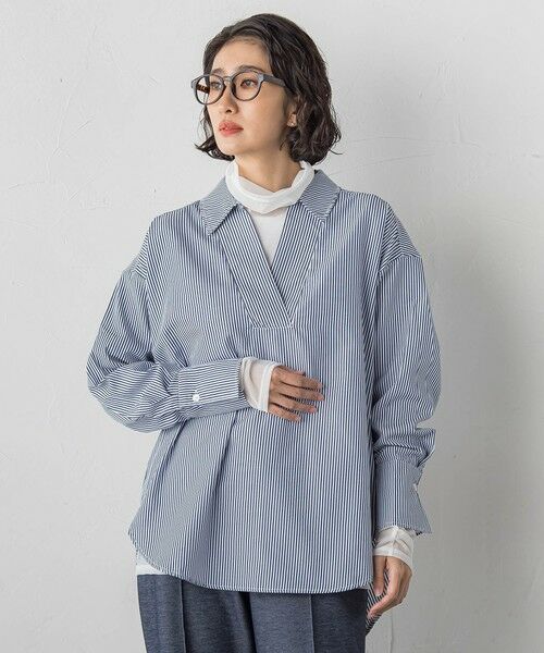 la.f...(大きいサイズ) / ラ・エフ(おおきいサイズ) カットソー | 【大きいサイズ】シアー切り替えカットソー | 詳細1