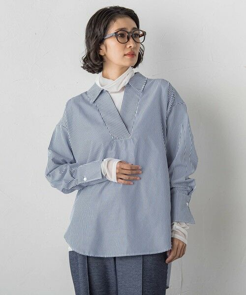 la.f...(大きいサイズ) / ラ・エフ(おおきいサイズ) カットソー | 【大きいサイズ】シアー切り替えカットソー | 詳細2