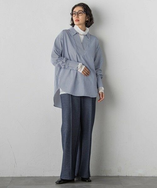 la.f...(大きいサイズ) / ラ・エフ(おおきいサイズ) カットソー | 【大きいサイズ】シアー切り替えカットソー | 詳細4