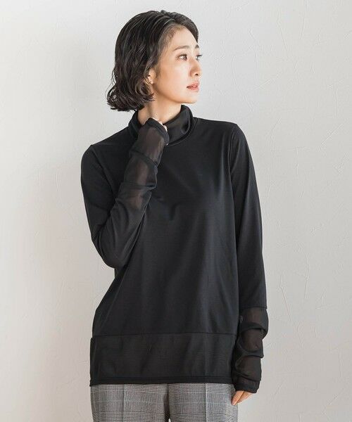 la.f...(大きいサイズ) / ラ・エフ(おおきいサイズ) カットソー | 【大きいサイズ】シアー切り替えカットソー | 詳細17