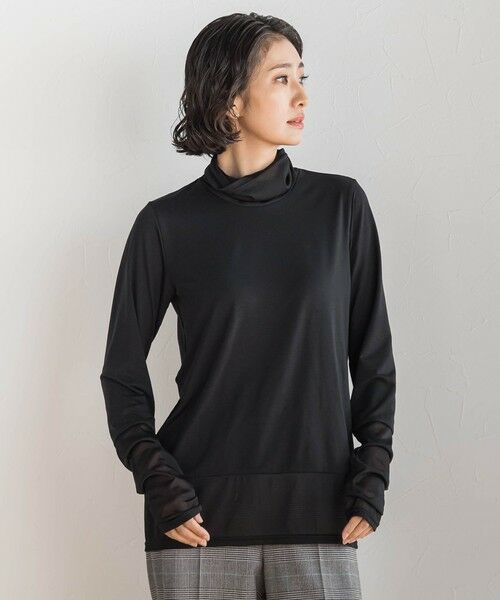 la.f...(大きいサイズ) / ラ・エフ(おおきいサイズ) カットソー | 【大きいサイズ】シアー切り替えカットソー | 詳細18