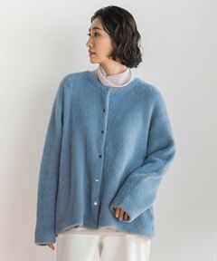 la.f...(大きいサイズ) / ラ・エフ(おおきいサイズ) ニット・セーター | 【大きいサイズ】フェザーヤーンニットカーディガン