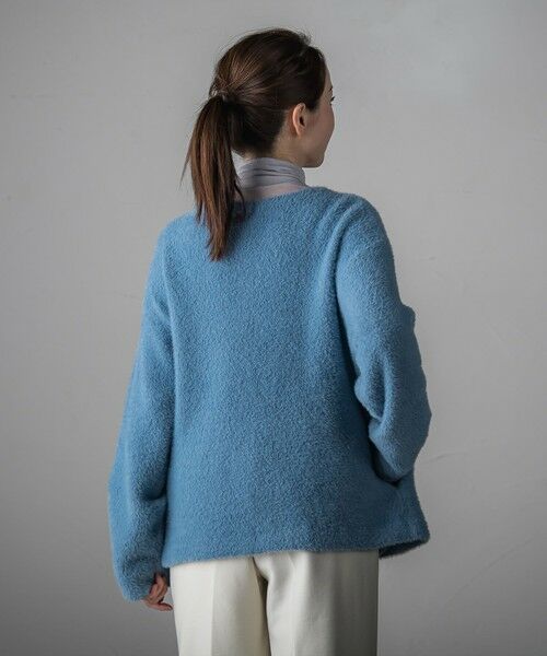 la.f...(大きいサイズ) / ラ・エフ(おおきいサイズ) ニット・セーター | 【大きいサイズ】フェザーヤーンニットカーディガン | 詳細12