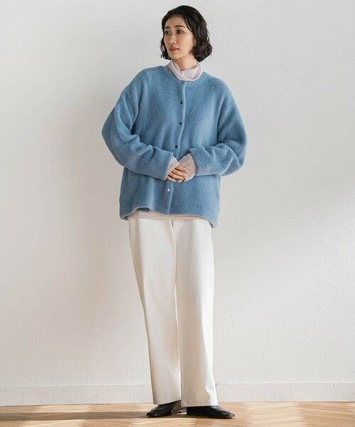 la.f...(大きいサイズ) / ラ・エフ(おおきいサイズ) ニット・セーター | 【大きいサイズ】フェザーヤーンニットカーディガン | 詳細5