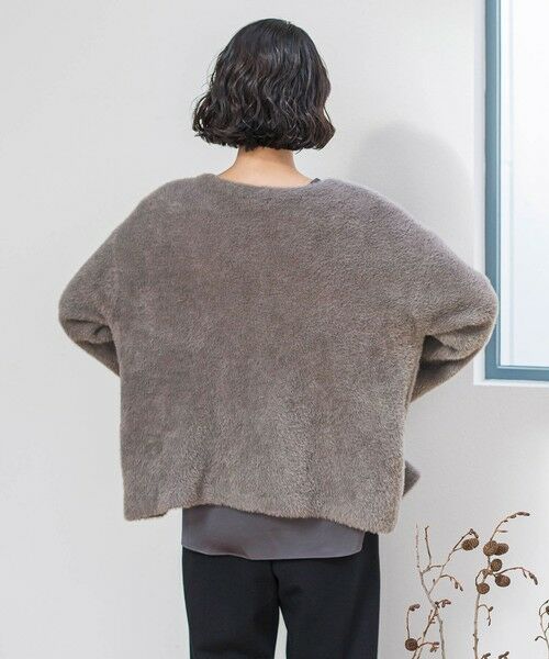 la.f...(大きいサイズ) / ラ・エフ(おおきいサイズ) ニット・セーター | 【大きいサイズ】フェザーヤーンニットカーディガン | 詳細17