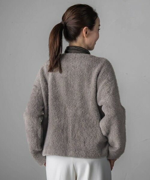 la.f...(大きいサイズ) / ラ・エフ(おおきいサイズ) ニット・セーター | 【大きいサイズ】フェザーヤーンニットカーディガン | 詳細23
