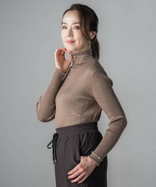 la.f...(大きいサイズ) / ラ・エフ(おおきいサイズ) ニット・セーター | 【大きいサイズ】ラメリブタートルニット | 詳細19