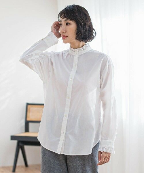 la.f...(大きいサイズ) / ラ・エフ(おおきいサイズ) シャツ・ブラウス | 【大きいサイズ】ネックフリルブラウス | 詳細14