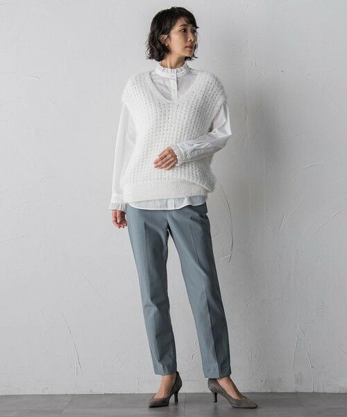 la.f...(大きいサイズ) / ラ・エフ(おおきいサイズ) シャツ・ブラウス | 【大きいサイズ】ネックフリルブラウス | 詳細5