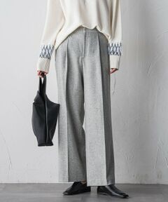 la.f...(大きいサイズ) / ラ・エフ(おおきいサイズ) その他パンツ | 【大きいサイズ】ウールラメシャンブレーパンツ