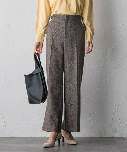 la.f...(大きいサイズ) / ラ・エフ(おおきいサイズ) その他パンツ | 【大きいサイズ】ウールラメシャンブレーパンツ | 詳細1