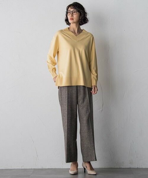 la.f...(大きいサイズ) / ラ・エフ(おおきいサイズ) その他パンツ | 【大きいサイズ】ウールラメシャンブレーパンツ | 詳細5