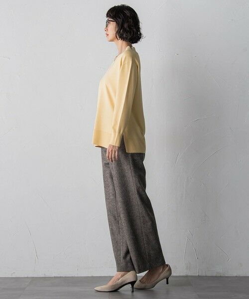 la.f...(大きいサイズ) / ラ・エフ(おおきいサイズ) その他パンツ | 【大きいサイズ】ウールラメシャンブレーパンツ | 詳細6