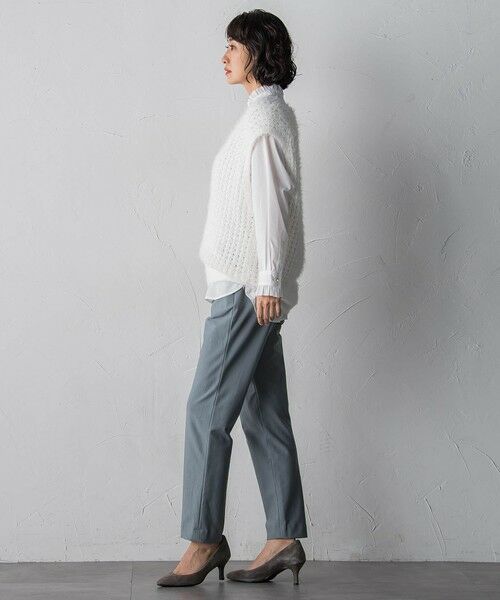 la.f...(大きいサイズ) / ラ・エフ(おおきいサイズ) ニット・セーター | 【大きいサイズ】透かしフェザーニットジレ | 詳細7