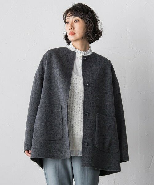 la.f...(大きいサイズ) / ラ・エフ(おおきいサイズ) ニット・セーター | 【大きいサイズ】透かしフェザーニットジレ | 詳細9