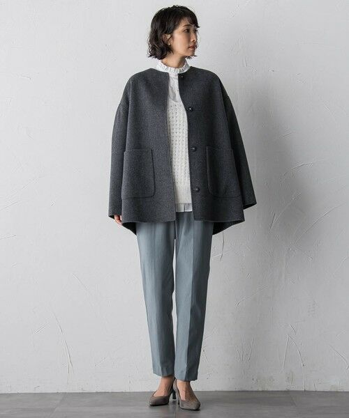 la.f...(大きいサイズ) / ラ・エフ(おおきいサイズ) ニット・セーター | 【大きいサイズ】透かしフェザーニットジレ | 詳細10