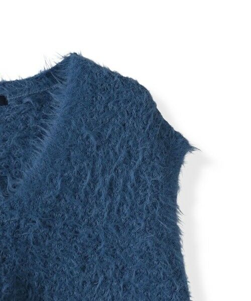 la.f...(大きいサイズ) / ラ・エフ(おおきいサイズ) ニット・セーター | 【大きいサイズ】透かしフェザーニットジレ | 詳細13