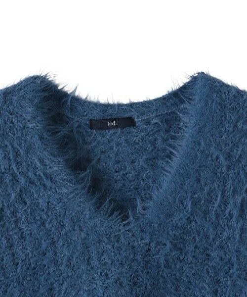 la.f...(大きいサイズ) / ラ・エフ(おおきいサイズ) ニット・セーター | 【大きいサイズ】透かしフェザーニットジレ | 詳細18