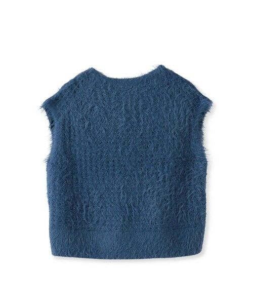 la.f...(大きいサイズ) / ラ・エフ(おおきいサイズ) ニット・セーター | 【大きいサイズ】透かしフェザーニットジレ | 詳細22