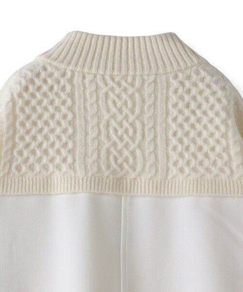 la.f...(大きいサイズ) / ラ・エフ(おおきいサイズ) ニット・セーター | 【大きいサイズ】ハミルトンケーブル切り替えニット | 詳細13