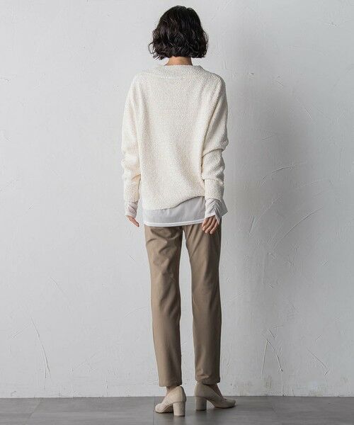 la.f...(大きいサイズ) / ラ・エフ(おおきいサイズ) ニット・セーター | 【大きいサイズ】ツヤモールVネックニット | 詳細7