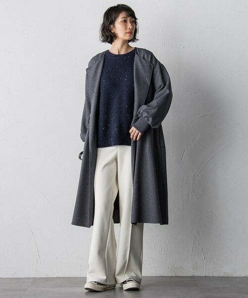 la.f...(大きいサイズ) / ラ・エフ(おおきいサイズ) ニット・セーター | 【大きいサイズ】モヘヤスパンコールニット | 詳細8