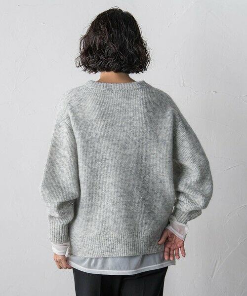 la.f...(大きいサイズ) / ラ・エフ(おおきいサイズ) ニット・セーター | 【大きいサイズ】モヘヤスパンコールニット | 詳細11