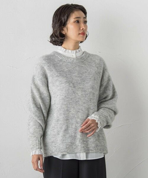 la.f...(大きいサイズ) / ラ・エフ(おおきいサイズ) ニット・セーター | 【大きいサイズ】モヘヤスパンコールニット | 詳細17