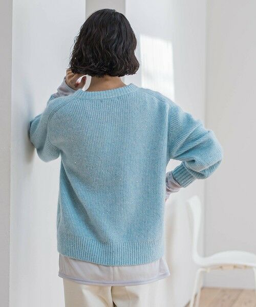 la.f...(大きいサイズ) / ラ・エフ(おおきいサイズ) ニット・セーター | 【大きいサイズ】モヘヤスパンコールニット | 詳細23