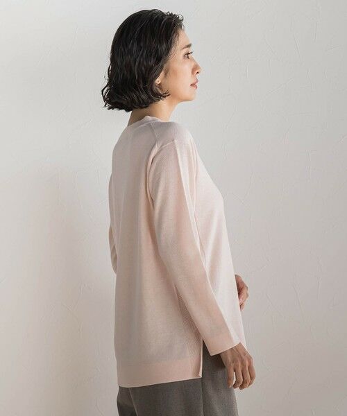 la.f...(大きいサイズ) / ラ・エフ(おおきいサイズ) ニット・セーター | 【大きいサイズ】ファインウールVネックニット | 詳細2