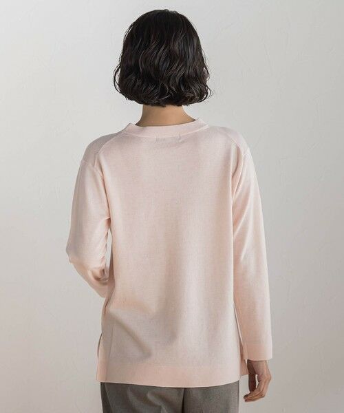 la.f...(大きいサイズ) / ラ・エフ(おおきいサイズ) ニット・セーター | 【大きいサイズ】ファインウールVネックニット | 詳細3