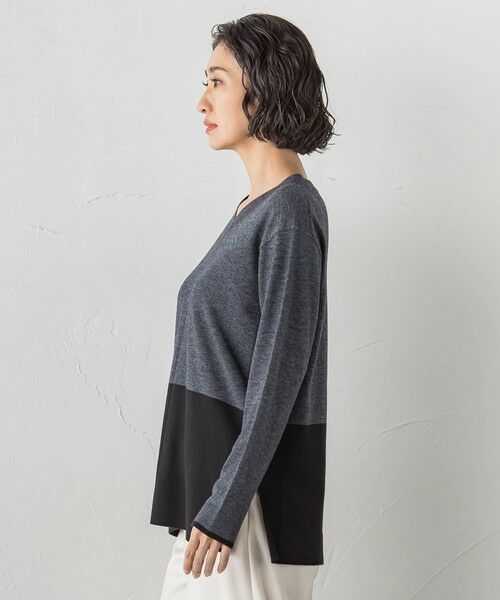 la.f...(大きいサイズ) / ラ・エフ(おおきいサイズ) ニット・セーター | 【大きいサイズ】ファインウールVネックニット | 詳細24