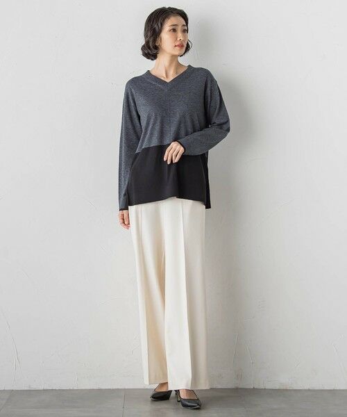 la.f...(大きいサイズ) / ラ・エフ(おおきいサイズ) ニット・セーター | 【大きいサイズ】ファインウールVネックニット | 詳細26