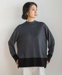 la.f...(大きいサイズ) / ラ・エフ(おおきいサイズ) ニット・セーター | 【大きいサイズ】ファインウールハイネックニット