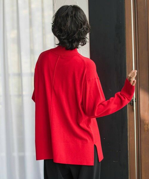 la.f...(大きいサイズ) / ラ・エフ(おおきいサイズ) ニット・セーター | 【大きいサイズ/新色追加】ファインウールハイネックニット | 詳細2