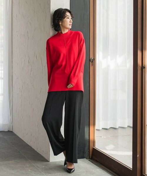 la.f...(大きいサイズ) / ラ・エフ(おおきいサイズ) ニット・セーター | 【大きいサイズ/新色追加】ファインウールハイネックニット | 詳細4