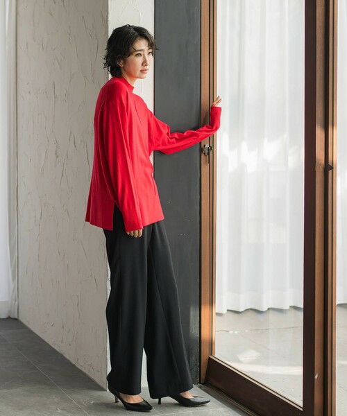 la.f...(大きいサイズ) / ラ・エフ(おおきいサイズ) ニット・セーター | 【大きいサイズ/新色追加】ファインウールハイネックニット | 詳細5