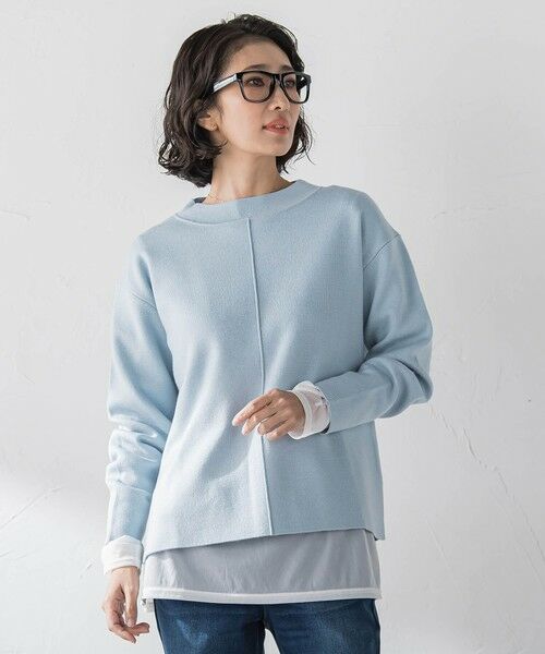 la.f...(大きいサイズ) / ラ・エフ(おおきいサイズ) ニット・セーター | 【大きいサイズ】”即着”トーンアップニット | 詳細8