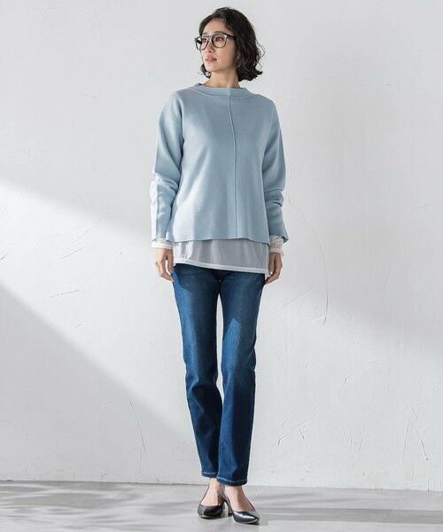 la.f...(大きいサイズ) / ラ・エフ(おおきいサイズ) ニット・セーター | 【大きいサイズ】”即着”トーンアップニット | 詳細11