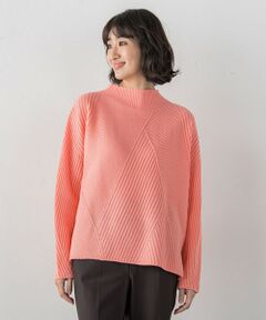 la.f...(大きいサイズ) / ラ・エフ(おおきいサイズ) ニット・セーター | 【大きいサイズ】ヘリンボーンニット