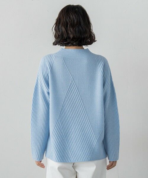 la.f...(大きいサイズ) / ラ・エフ(おおきいサイズ) ニット・セーター | 【大きいサイズ】ヘリンボーンニット | 詳細10