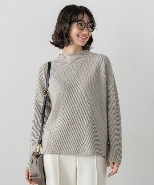 la.f...(大きいサイズ) / ラ・エフ(おおきいサイズ) ニット・セーター | 【大きいサイズ】ヘリンボーンニット | 詳細16