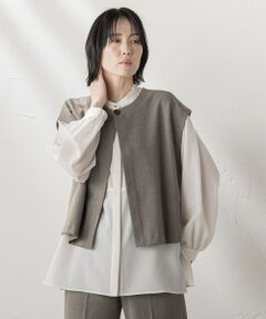 la.f...(大きいサイズ) / ラ・エフ(おおきいサイズ) シャツ・ブラウス | 【大きいサイズ】ピクシエスタジレ