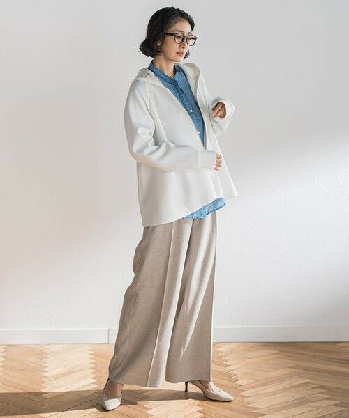 la.f...(大きいサイズ) / ラ・エフ(おおきいサイズ) カットソー | 【大きいサイズ】ストレッチダンボールジップパーカー | 詳細21